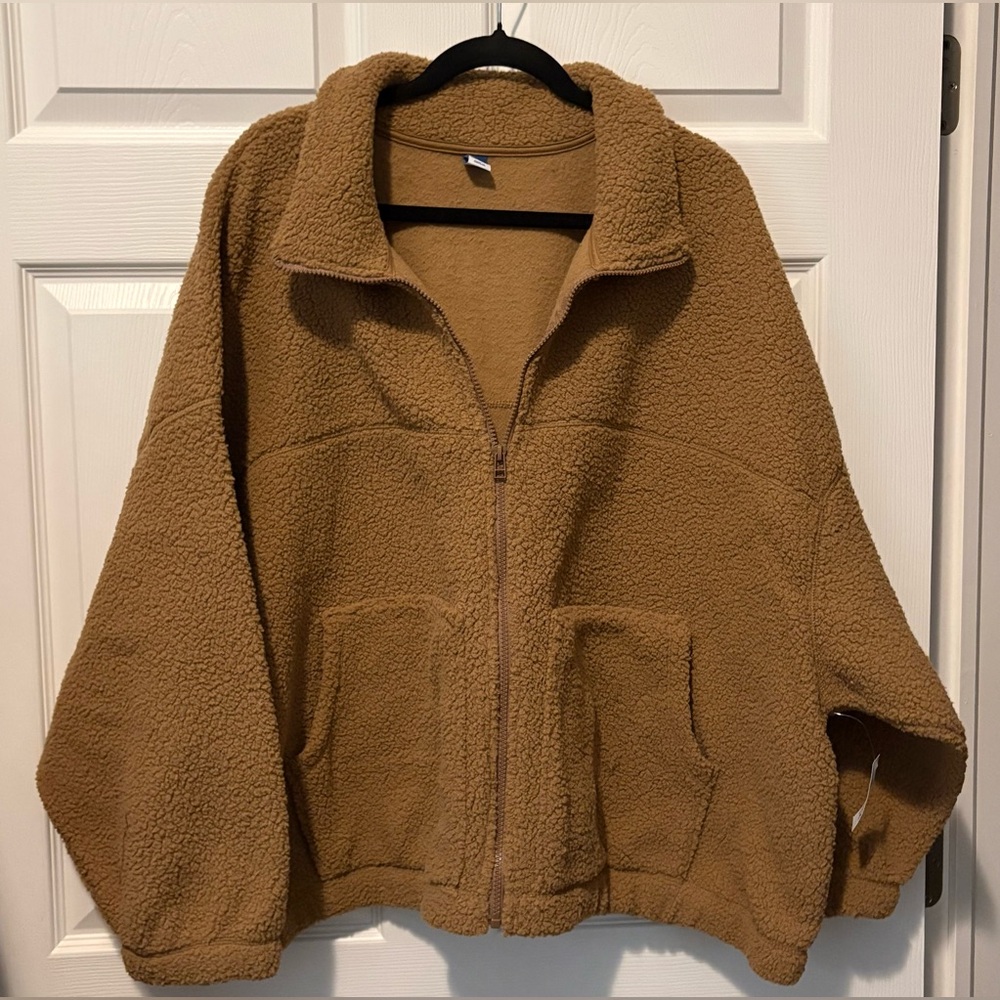 Old Navy Tan Sherpa Jacket